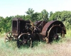 Rusty old tractor